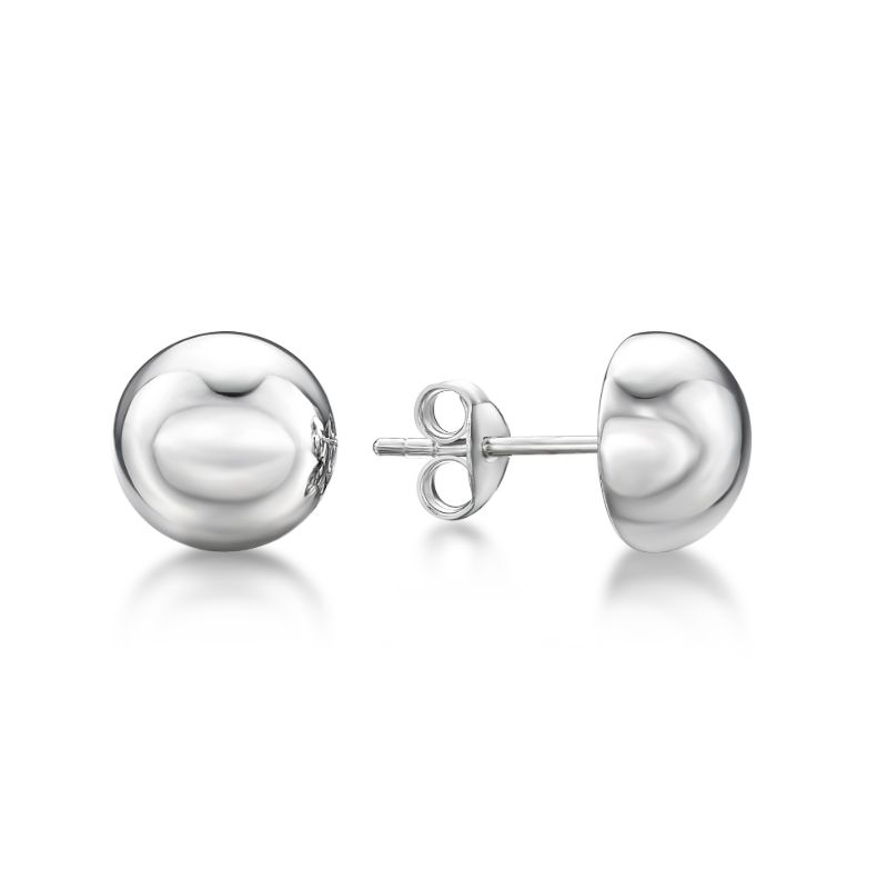Picture of 8mm SILVER HOLLOW, 1/2 BALL, STUDS